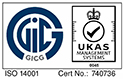 ISO14001 CertNo.740736
